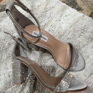Steve Madden brand new rhinestone 9.5 block heel
